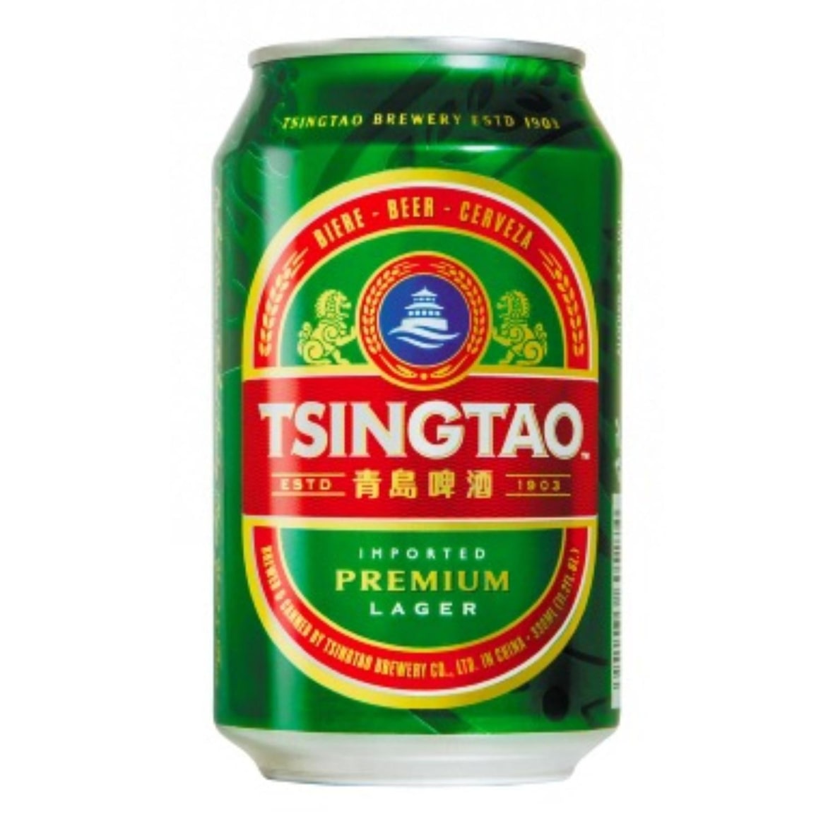 BIÈRE TSINGTAO 4.7° 330ml 24 canettes
