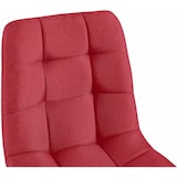 thumbnail of Set di 4 sedie da pranzo in tessuto Antibes rosso