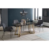 thumbnail of SalesFever Esstisch 160x90 cm | Glas | B 160 x T 90 x H 76 cm | Schwarz