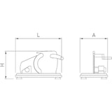thumbnail of Máquina de fatiar manual em aço inox 250x150x150 mm