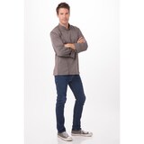 thumbnail of Chef Works® Kochjacke HARTFORD COOL VENT & lite, Reißverschluss, Graphitbraun, Größe XXL