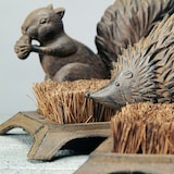 thumbnail of Brosse nettoyage chaussure en fonte et fibre de coco Hérisson Esschert Design