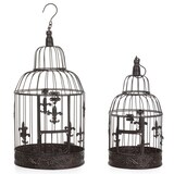 thumbnail of Moritz Vogelkäfig Deko Vintage braun Set Dekokäfig Antik Shabby Style Käfig Nostalgie Landhausstil Pflanze