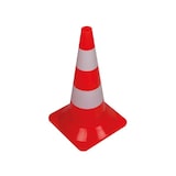 thumbnail of Cone de sinalização, para a delimitação de áreas, vermelho/branco, uso recreativo, 50 cm