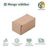 thumbnail of 200 x Faltkarton (120 x 77 x 63 mm) stabil 1-wellig Versandkarton Päckchen DHL Hermes Schachtel Box Paket braun BB-Verpackungen