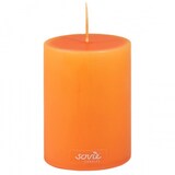 thumbnail of Sovie CANDLES Stumpenkerze in Orange Ø 70 mm x H 100 mm - 12 Stück - Brenndauer ca. 52 Std. - Flachkopf