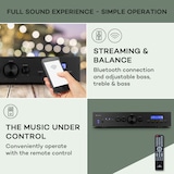 thumbnail of AMP-CD608 DAB HiFi-Stereo-Verstärker 4x100W RMS DAB+ BT Opt.-In Schwarz