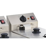 thumbnail of GastroHero Doppel Fritteuse ECO 10+10 Liter mit Ablasshahn Elektro Fritteuse Edelstahl Tischfritteuse 2x10 L Gastro Fritteuse 2x3,25 kW