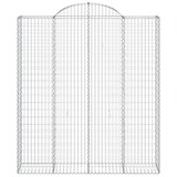 thumbnail of vidaXL Gabionen mit Hochbogen 4 Stk. 200x50x220/240cm Verzinktes Eisen