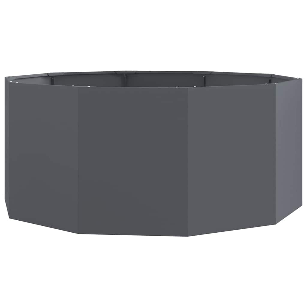 vidaXL Pflanzkübel Anthrazit 120 x 120 x 50 cm Stahl