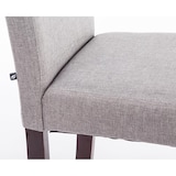 thumbnail of Lot de 6 Chaises de salle à manger Ina Tissu avec pieds en Bois Gris clair/Cappuccino