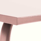 thumbnail of Mesa de jardín de acero de 120 x 70 cm en color acero Rosa