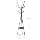 thumbnail of HOMCOM Appendiabiti da Terra Moderno Attaccapanni per Ingresso Nero