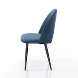 thumbnail of Oreste Luchetta Set 4 Sedie BOUNTY BLUE in tessuto effetto velluto H.87 L.48 P.54 cm Blu