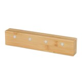 thumbnail of Relaxdays Schlüsselbrett, magnetischer Schlüsselhalter mit Ablage, Bambus, B: 29,5 cm, Schlüsselaufbewahrung Wand, natur