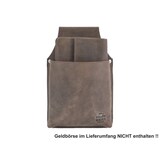 thumbnail of Bear Design Kellnertasche Holster Gostro für Geldbörse antik braun dickes Leder