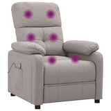 thumbnail of vidaXL Massagesessel Taupe Stoff