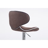 thumbnail of Banco de bar Las Vegas V2 em tecido marrom/cromo