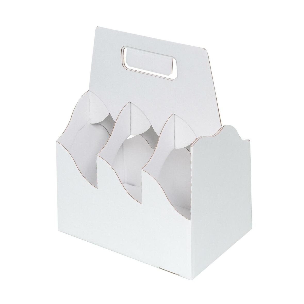 25x Bierträger für 6 Flaschen Bier 0,33L oder 0,5L Flaschenträger 'Biertragerl' weiß