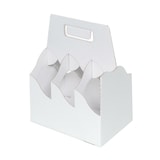 thumbnail of 25x Bierträger für 6 Flaschen Bier 0,33L oder 0,5L Flaschenträger 'Biertragerl' weiß