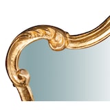 thumbnail of Biscottini Wandspiegel 81x4x69 cm - Ovaler Badezimmerspiegel - Goldfarbener Wandspiegel mit Holzrahmen - Made in Italy Wandspiegel