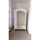 thumbnail of shopinnovativo -Armadio a cappello todo 2 ante 2 cassetti e appendiabiti con bastone in legno in bianco lucido con decorato 125x61x200 H