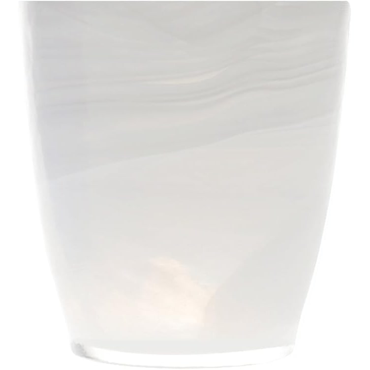 H&H Set 6 Bicchieri Acqua Alabastro, in Vetro, Bianco, 23cl