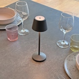 thumbnail of Lumisky 9 Lampes de table EMILY Gris + base de chargement Acier Gris anthracite