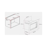 thumbnail of Wolkenstein Einbaumikrowelle WMW800-20GB EB - schwarz 800W Grill 900W