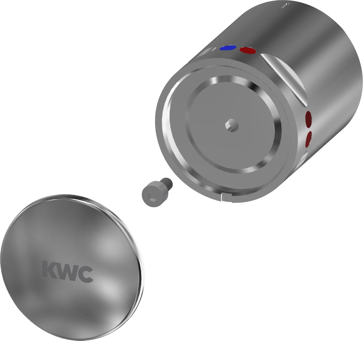 KWC Temperaturwahlgriff, Metall, 2000104908