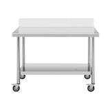 thumbnail of Royal Catering - Royal Catering RCAT-120/60-WS Table de travail Avec rebord 60 x 120 cm Capacité de charge 158 kg Table plan de travail Table de