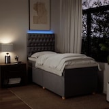 thumbnail of vidaXL Boxspringbett mit Matratze Taupe 90x200 cm Stoff