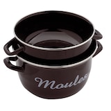thumbnail of Baumalu Marmite à moules émail coloris noir avec marquage «Moules» 18 cm 312852