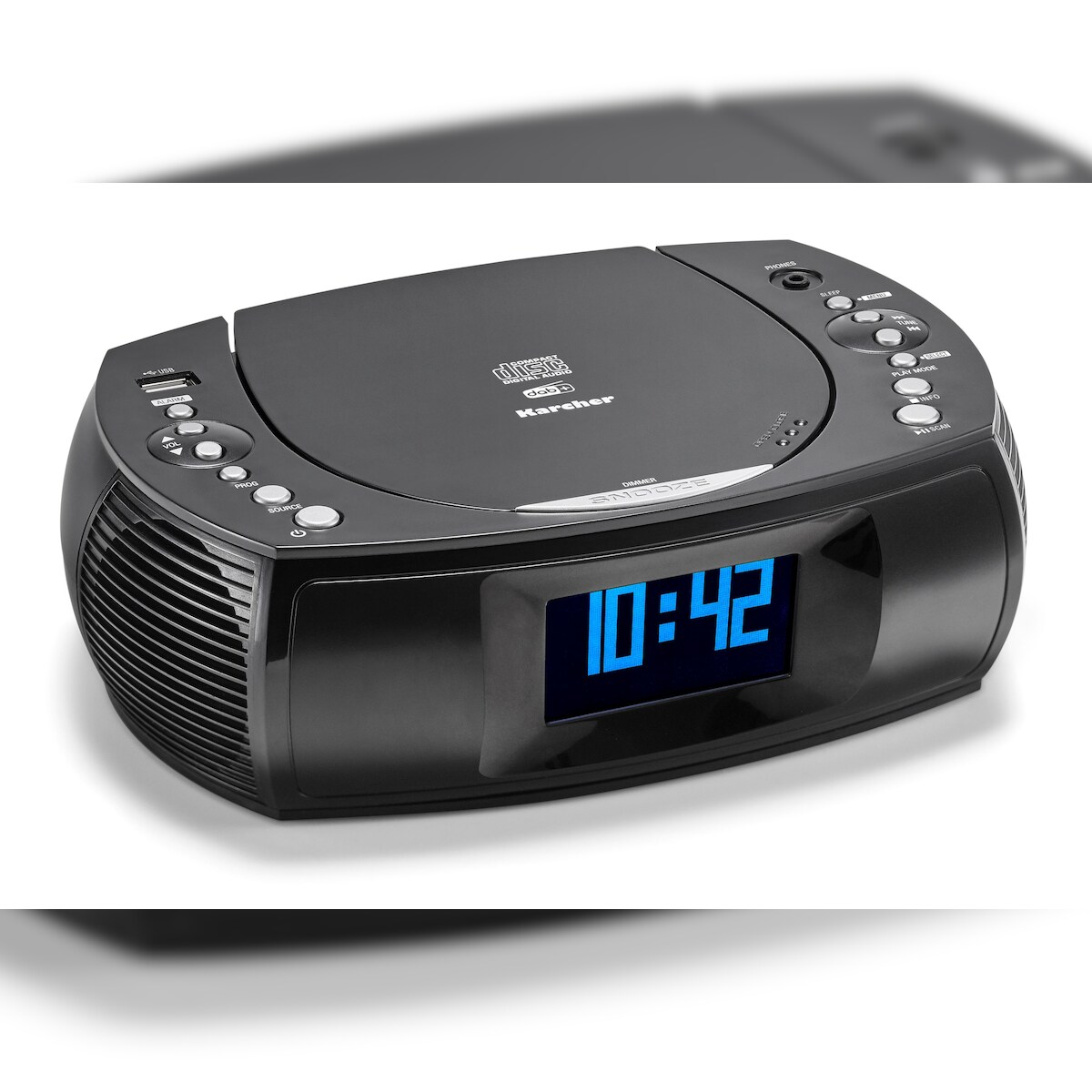 Kärcher Karcher UR 1309D Radiowecker mit MP3 / CD Player und DAB+ USB-Charger & Batterie Backup Funktion