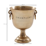 thumbnail of Champagnerkühler FineBuy Flaschenkühler 28,5x37,5x28,5 cm Sektkühler Groß Massiv