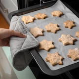 thumbnail of Relaxdays Backblech mit Deckel, 3in1 Kuchen Transportbox, BxT: 40,5 x 32,5 cm, hoher Rand, Kuchenblech rechteckig, grün