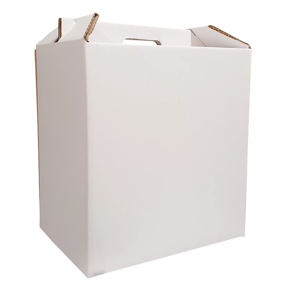 Caixa Cartão Cabaz / Presente / Pastelaria / Garrafa 33 × 25 × 37 cm – Branco