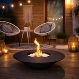 thumbnail of Lareira a bioetanol com braseiro de jardim redondo para exterior SANTORINI Preto d.60