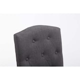 thumbnail of Décoshop26 - Tabouret de bar chaise haute avec dossier capitonné tissu gris foncé et pieds en bois clair 10_0000075
