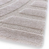 thumbnail of Tapis rectangulaire à poils ras motif contemporain beige 160 x 230 cm - Oviala