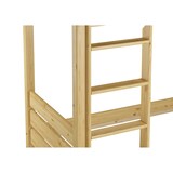 thumbnail of Etagenbett extra stabil Massivholz Kiefer natur 80x220 Hochbett ohne Rollrost 60.16-08-220oR