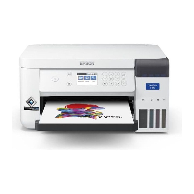Epson Sc F100 - Imprimante A Sublimation - A4 Economique - Interface Usb 2.0 - Lan - Wi-fi