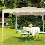 thumbnail of Gazebo de jardim desmontável 300x300x240 cm creme Aktive