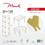 thumbnail of MANK Tischläufer Airlaid Malte,  40 cm x 24 m, 1 Stück - Tischtuch Tischband Weihnachten Winter Rentiere Kristalle