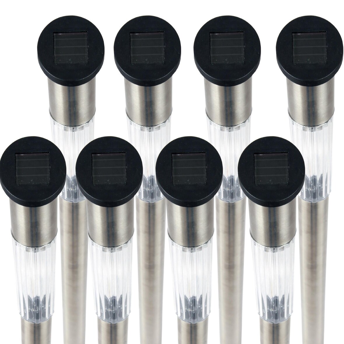 LED Solar Stablampe XXL für Außen ( 2-8er Pack ),wetterfest IP44 spritzwassergeschützt, 71 cm Gartenleuchte  mit Erdspieß, Beleuchtung für Terrasse