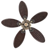 thumbnail of Deckenventilator Classic Royal 132 cm Messing / Rattan 132