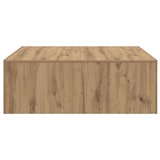 thumbnail of Table basse chêne artisanal 100x100x35 cm bois d'ingénierie Modèle Fusion Prestige