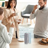 thumbnail of Relaxdays Kapselhalter kompatibel mit Tassimo, Kaffeepadhalter für 32 Kapseln, Kapselspender, HxBxT: 29x18x8,5 cm, weiß