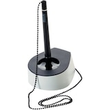 thumbnail of Stylo bille sur socle SALSA, coloris gris clair/noir