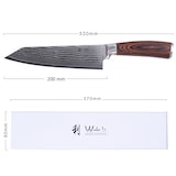 thumbnail of Wakoli EDIB Damast Chefmesser Kiritsuke I 20 cm Klinge I Pakkaholzgriff